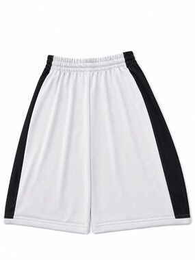 Grey and Black Two-Tone Athletic Shorts